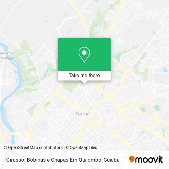 Girassol Bobinas e Chapas Em Quilombo map