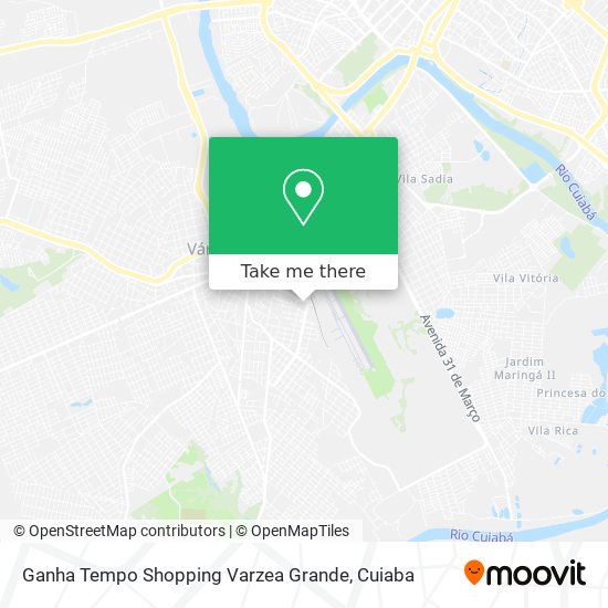 Mapa Ganha Tempo Shopping Varzea Grande