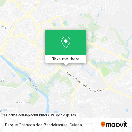 Parque Chapada dos Bandeirantes map