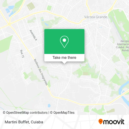 Martini Buffet map