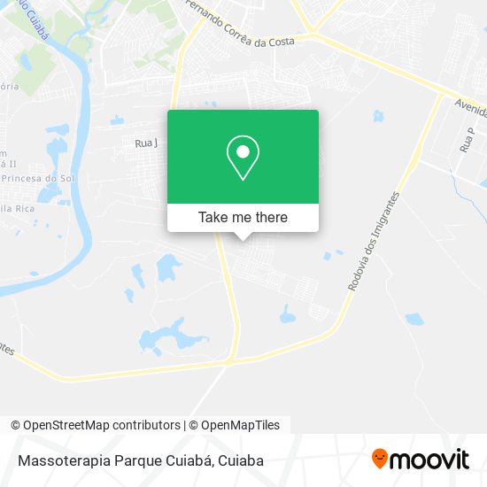 Massoterapia Parque Cuiabá map