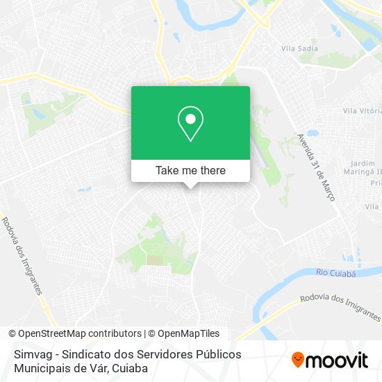 Simvag - Sindicato dos Servidores Públicos Municipais de Vár map