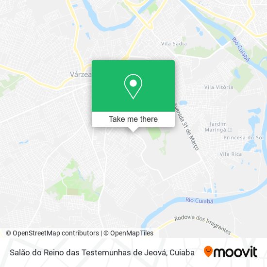 Salão do Reino das Testemunhas de Jeová map