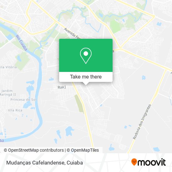 Mudanças Cafelandense map