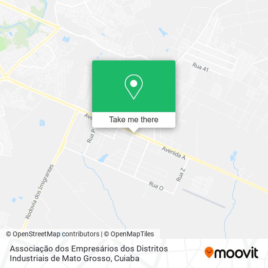 Associação dos Empresários dos Distritos Industriais de Mato Grosso map