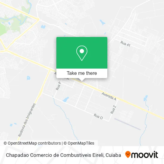 Chapadao Comercio de Combustiveis Eireli map