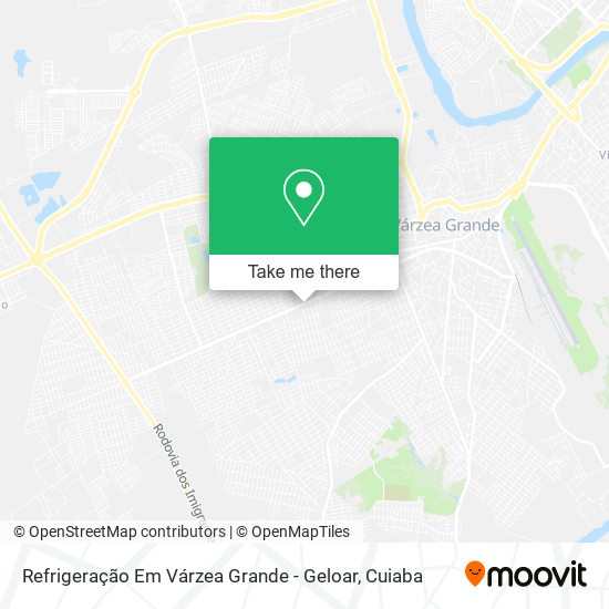 Refrigeração Em Várzea Grande - Geloar map