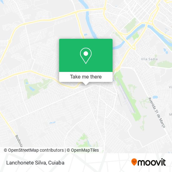 Lanchonete Silva map