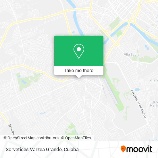 Sorvetices Várzea Grande map