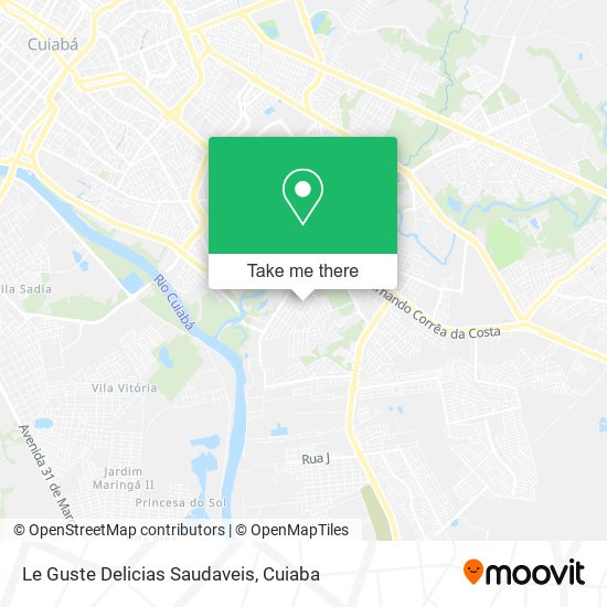 Le Guste Delicias Saudaveis map