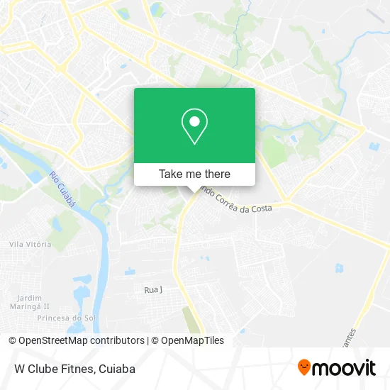 W Clube Fitnes map