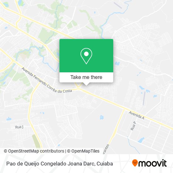 Pao de Queijo Congelado Joana Darc map