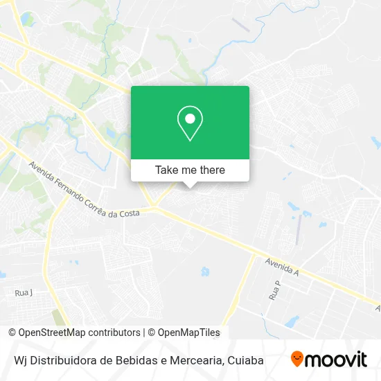 Wj Distribuidora de Bebidas e Mercearia map
