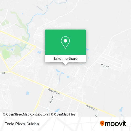 Tecle Pizza map