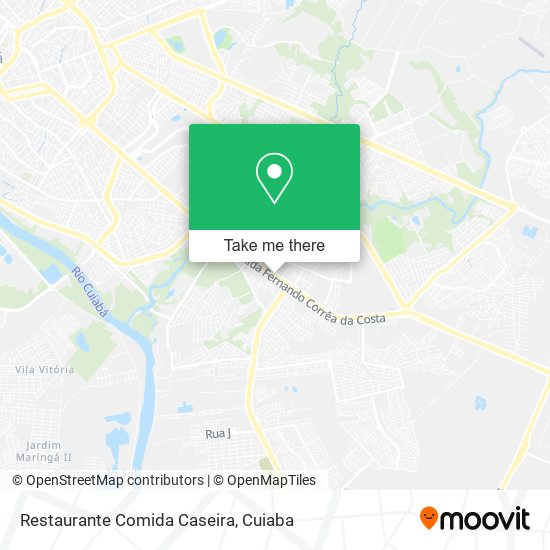 Mapa Restaurante Comida Caseira
