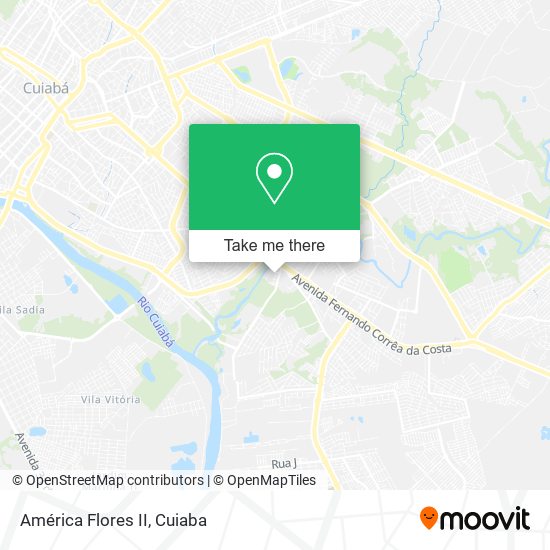 América Flores II map