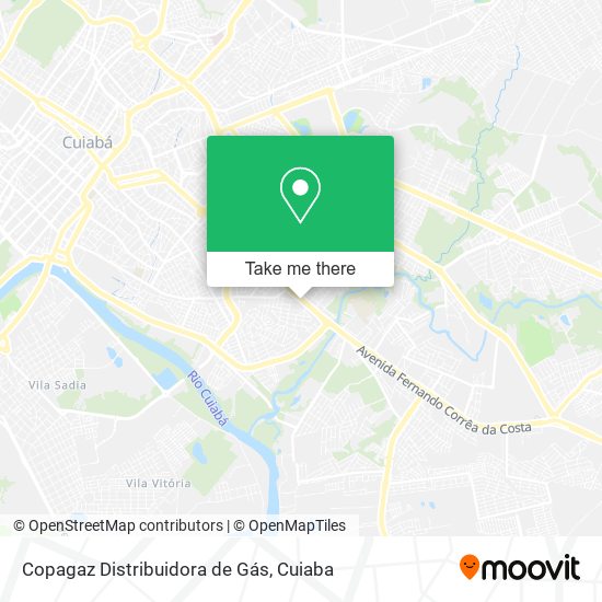 Copagaz Distribuidora de Gás map