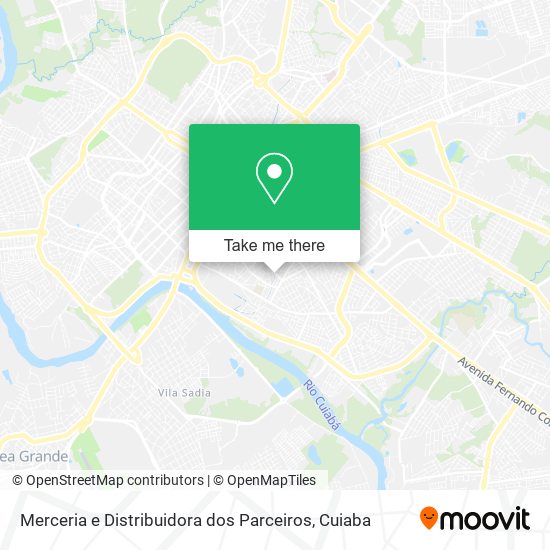 Mapa Merceria e Distribuidora dos Parceiros