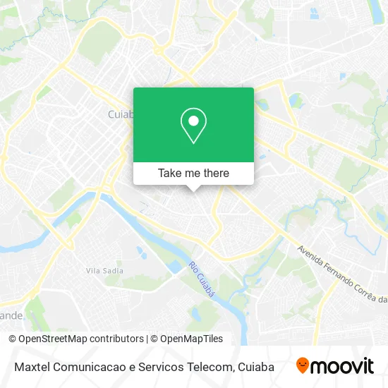 Maxtel Comunicacao e Servicos Telecom map