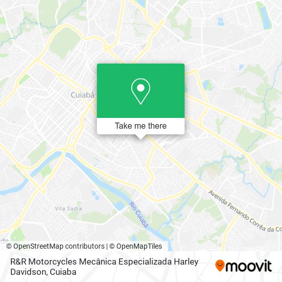 Mapa R&R Motorcycles Mecânica Especializada Harley Davidson