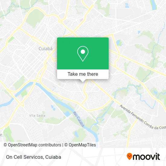 On Cell Servicos map