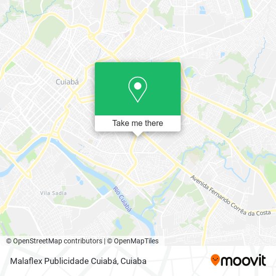 Mapa Malaflex Publicidade Cuiabá