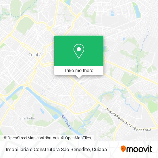 Mapa Imobiliária e Construtora São Benedito