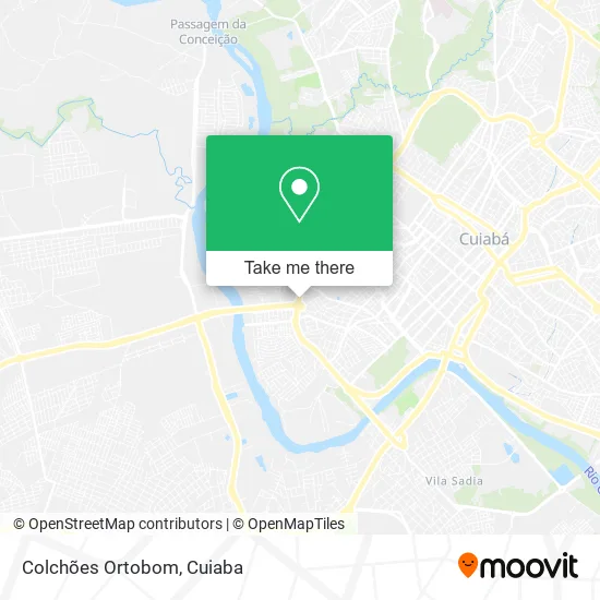 Colchões Ortobom map