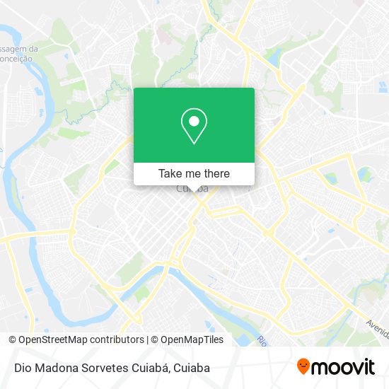 Mapa Dio Madona Sorvetes Cuiabá