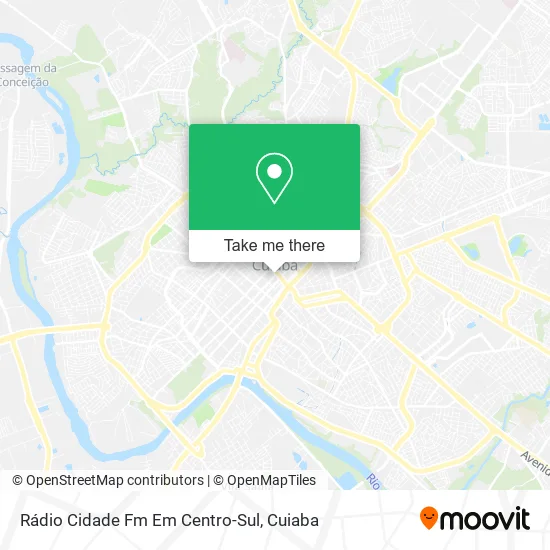 Rádio Cidade Fm Em Centro-Sul map
