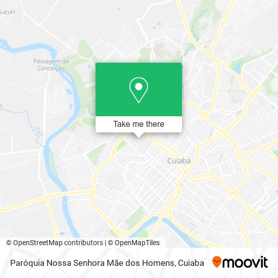 Mapa Paróquia Nossa Senhora Mãe dos Homens