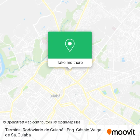 Terminal Rodoviario de Cuiabá - Eng. Cássio Veiga de Sá map
