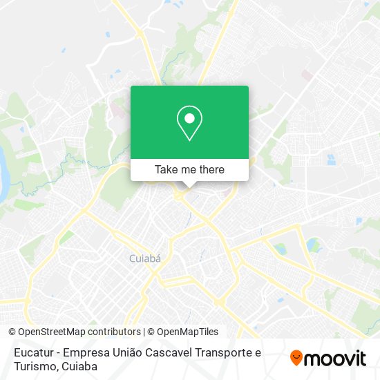 Mapa Eucatur - Empresa União Cascavel Transporte e Turismo