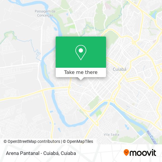 Arena Pantanal - Cuiabá map