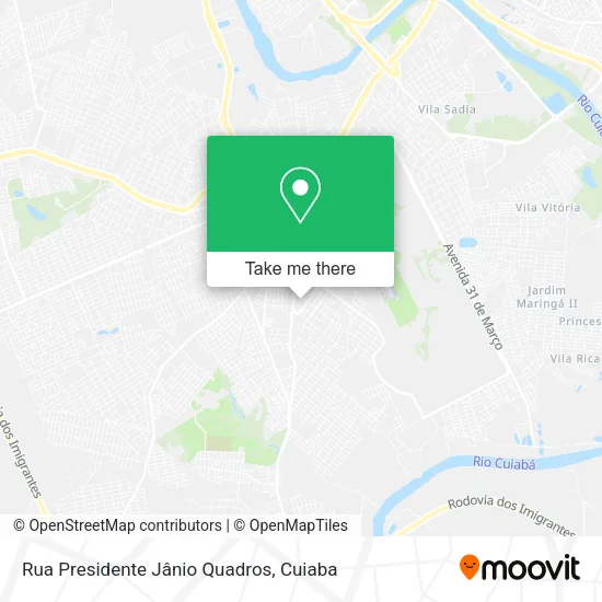 Rua Presidente Jânio Quadros map