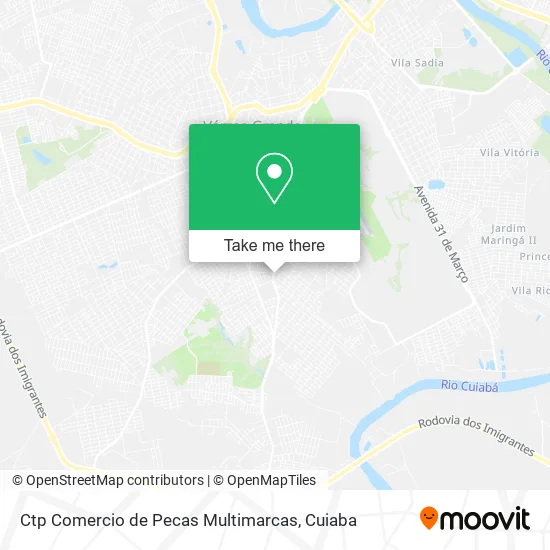 Ctp Comercio de Pecas Multimarcas map