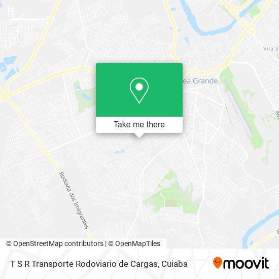 T S R Transporte Rodoviario de Cargas map