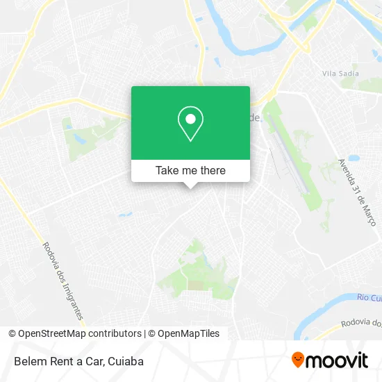 Belem Rent a Car map