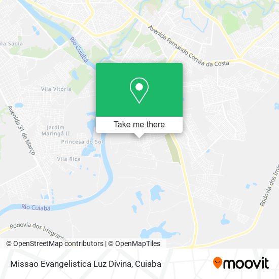 Missao Evangelistica Luz Divina map