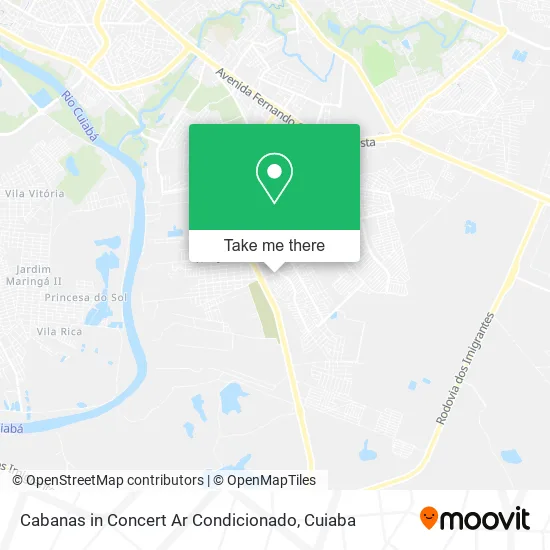 Cabanas in Concert Ar Condicionado map