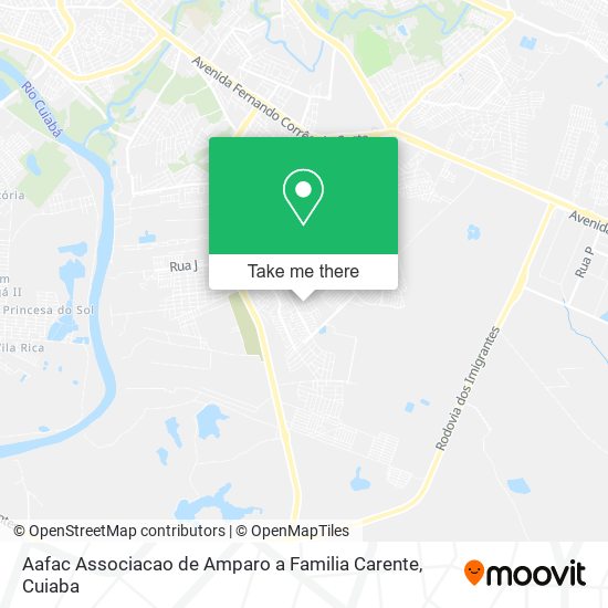 Aafac Associacao de Amparo a Familia Carente map