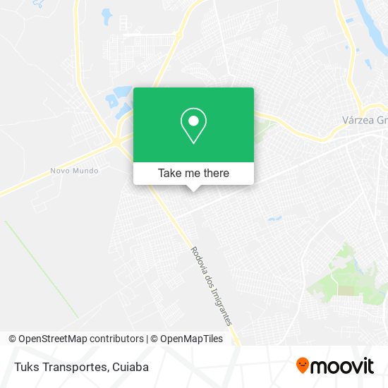 Tuks Transportes map