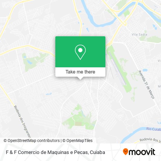 F & F Comercio de Maquinas e Pecas map