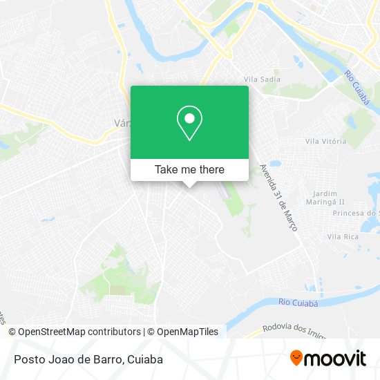 Posto Joao de Barro map