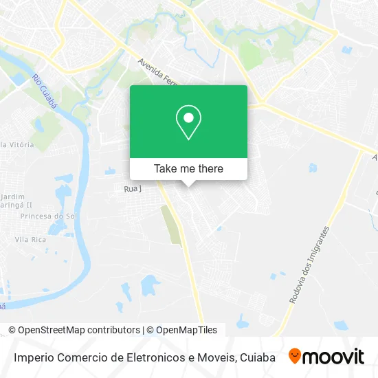 Imperio Comercio de Eletronicos e Moveis map