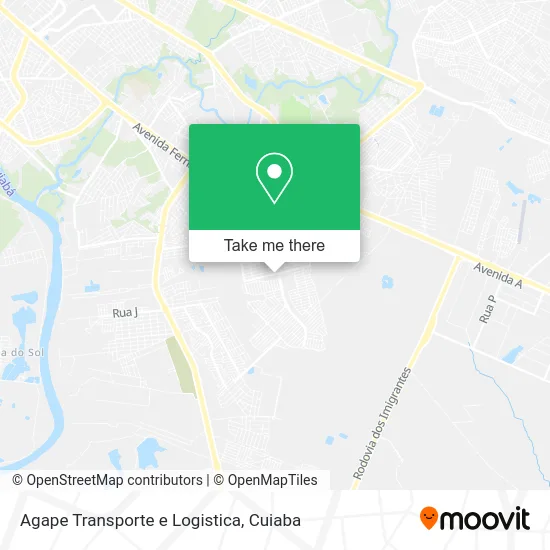 Agape Transporte e Logistica map