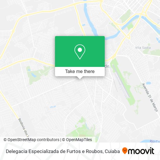 Delegacia Especializada de Furtos e Roubos map
