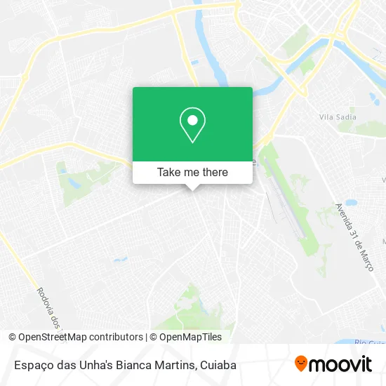 Espaço das Unha's Bianca Martins map