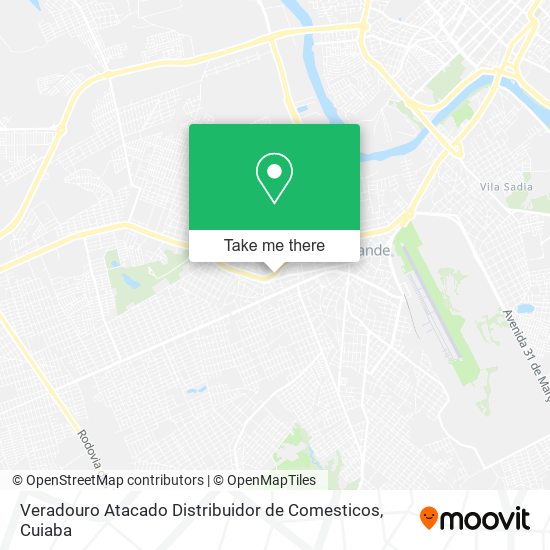 Veradouro Atacado Distribuidor de Comesticos map