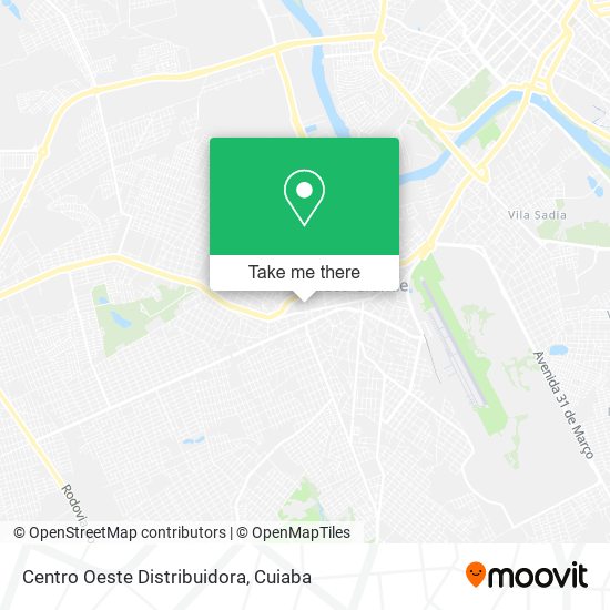 Mapa Centro Oeste Distribuidora